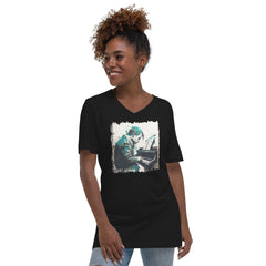 Droppin' Some Keys Unisex Short Sleeve V-Neck T-Shirt - Beyond T-shirts