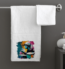 Drumming Up A Storm Bath Towel - Beyond T-shirts