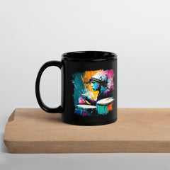 Drumming Up A Storm Black Glossy Mug - Beyond T-shirts