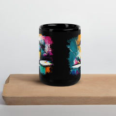 Drumming Up A Storm Black Glossy Mug - Beyond T-shirts