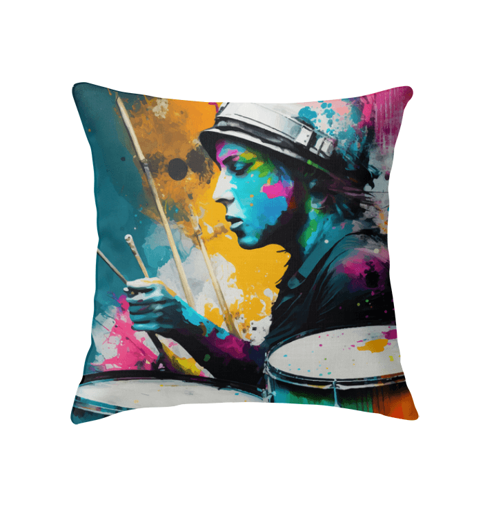 Drumming Up A Storm Indoor Pillow - Beyond T-shirts