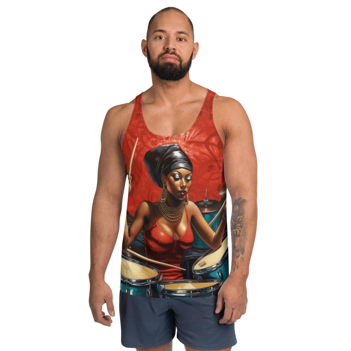 Drums Express Emotions Tank Top Front View