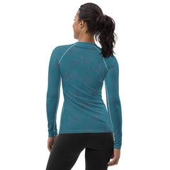 Easy-to-Play Women's Rash Guard Twin Back View