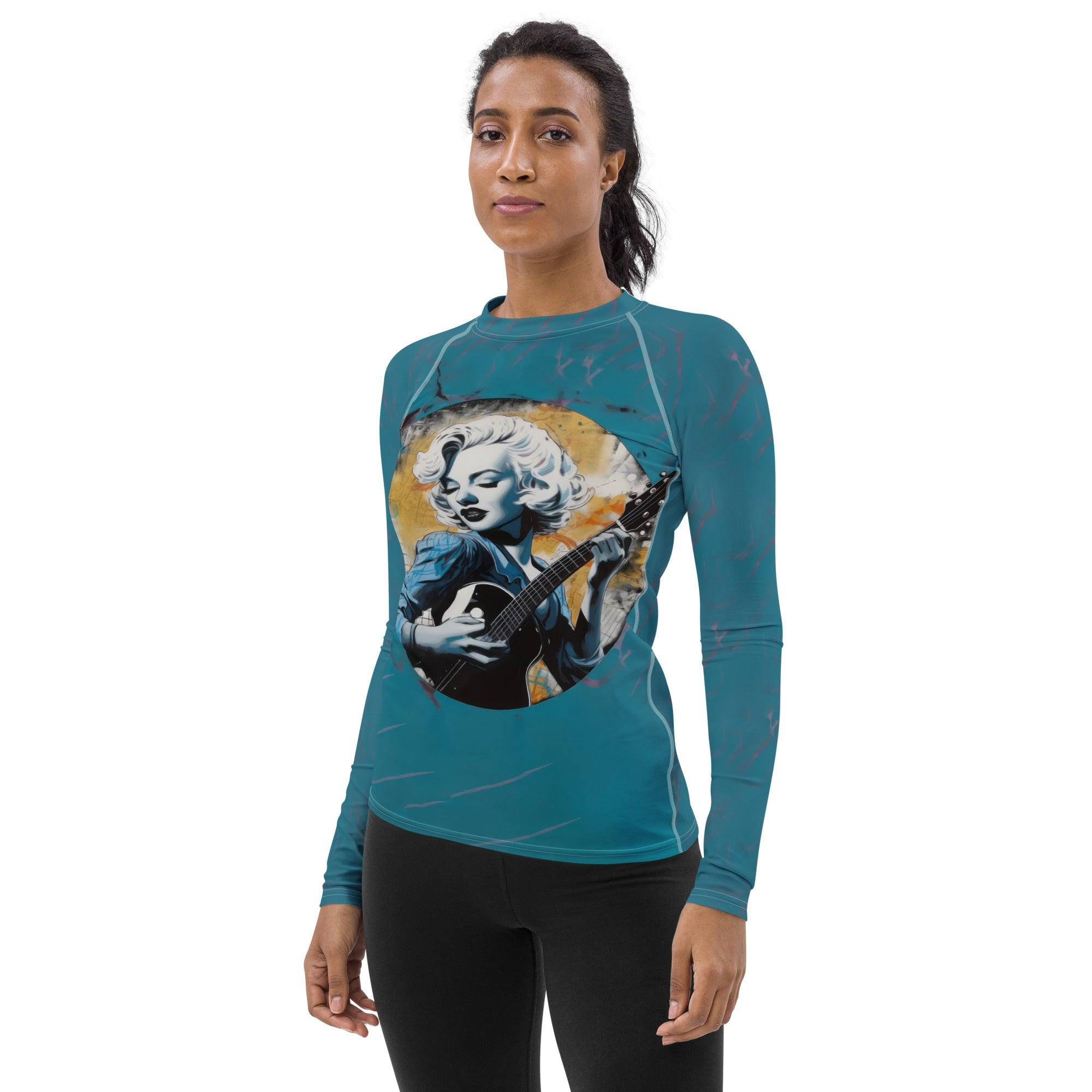 Hard-to-Play-Well Rash Guard Twin Side View