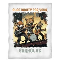 Electricity For Your Earholes Duvet Cover - Beyond T-shirts