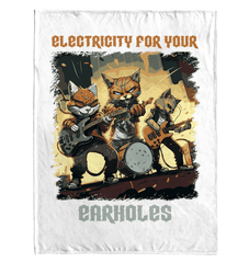 Electricity For Your Earholes Sherpa Blanket - Beyond T-shirts