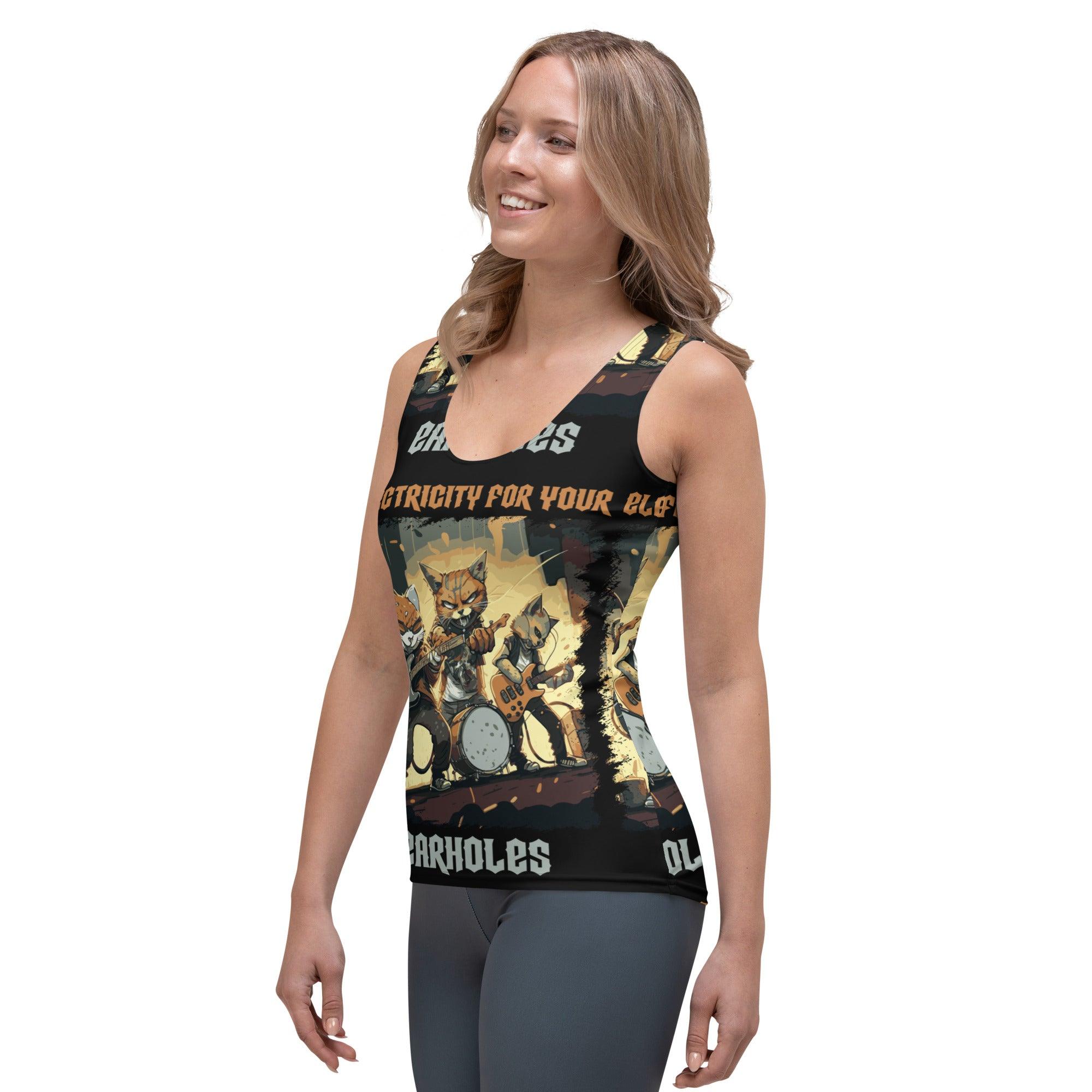 Electricity For Your Earholes Sublimation Cut & Sew Tank Top - Beyond T-shirts