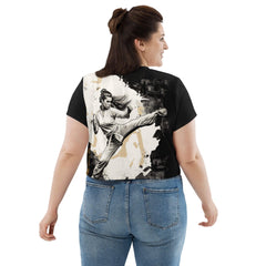 Every Kick Counts All-Over Print Crop Tee - Beyond T-shirts