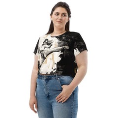 Every Kick Counts All-Over Print Crop Tee - Beyond T-shirts