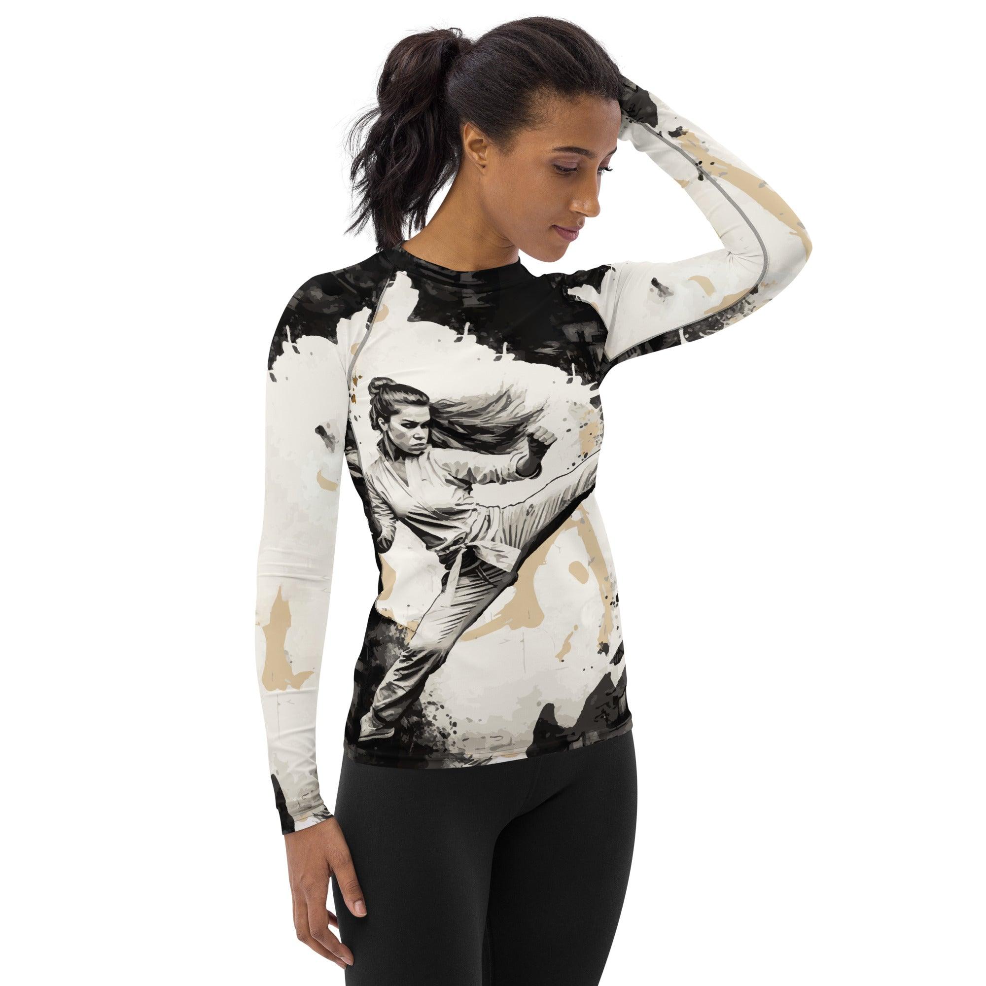 Every Kick Counts Women's Rash Guard - Beyond T-shirts