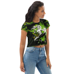 Fight For Your Dreams All-Over Print Crop Tee - Beyond T-shirts