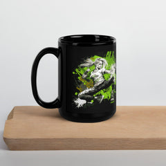 Fight For Your Dreams Black Glossy Mug - Beyond T-shirts