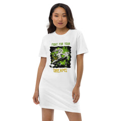 Fight For Your Dreams Organic Cotton T-Shirt Dress - Beyond T-shirts