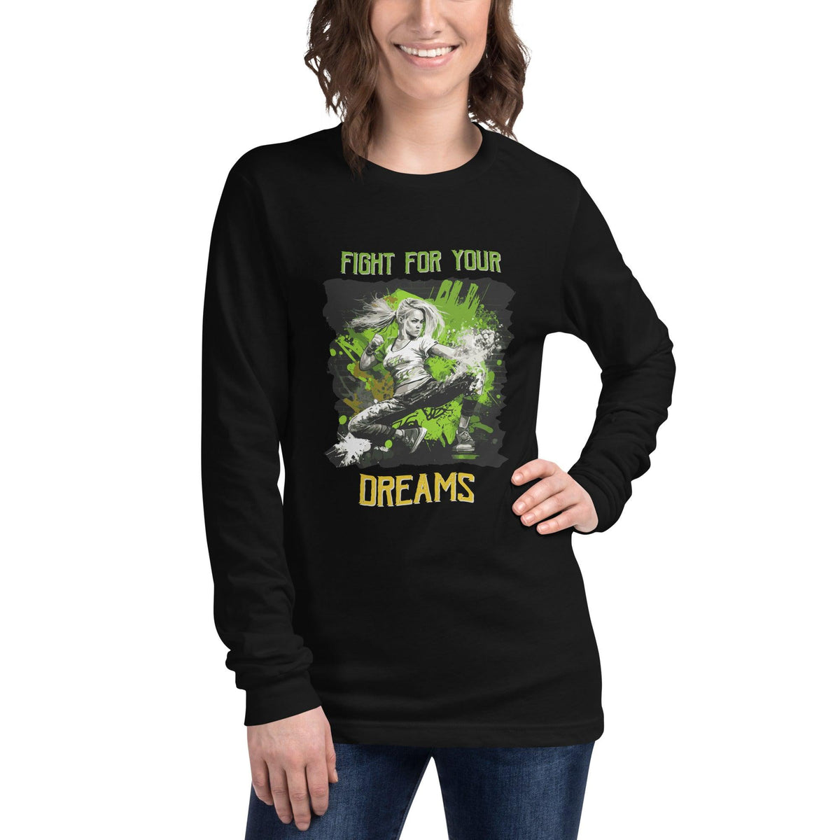 Fight For Your Dreams Unisex Long Sleeve Tee - Beyond T-shirts