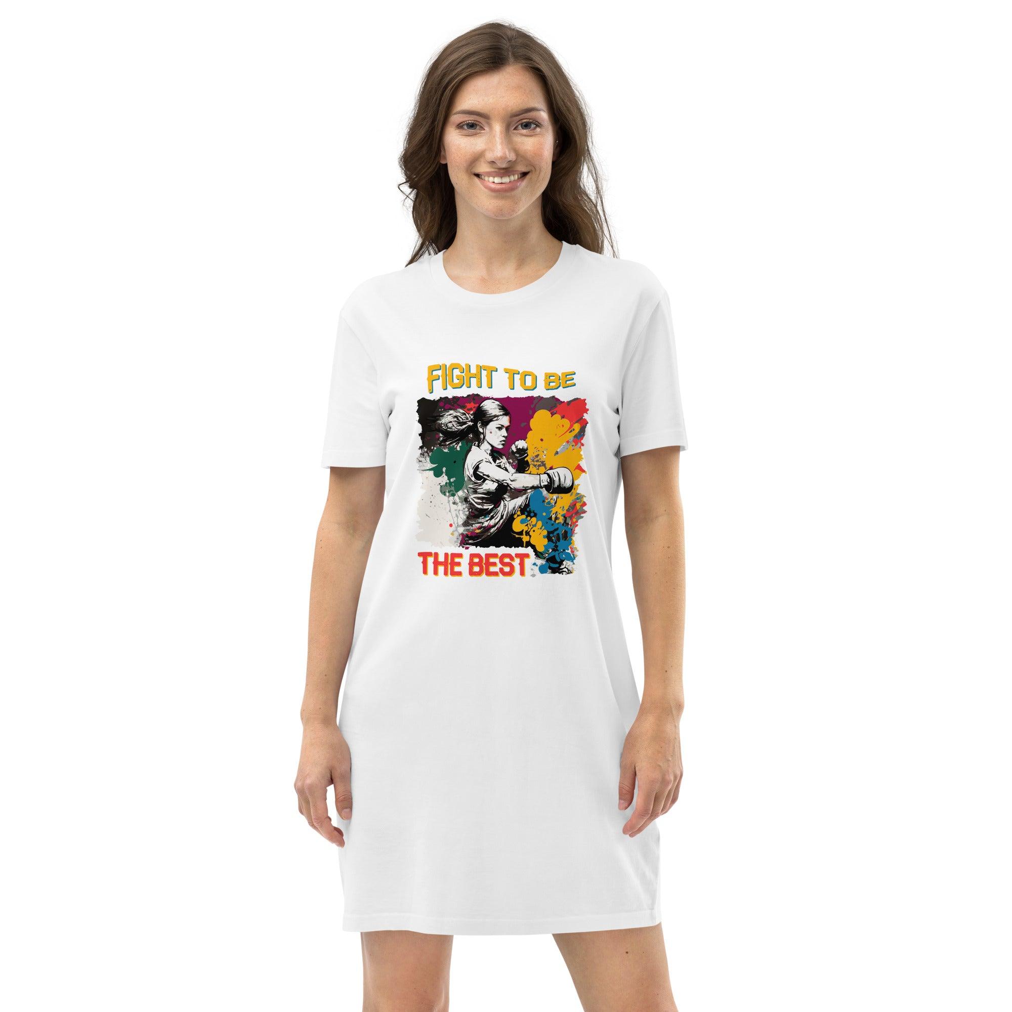 Fight To Be The Best Organic Cotton T-Shirt Dress - Beyond T-shirts