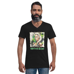 Fight To Be The Best Unisex Short Sleeve V-Neck T-Shirt - Beyond T-shirts