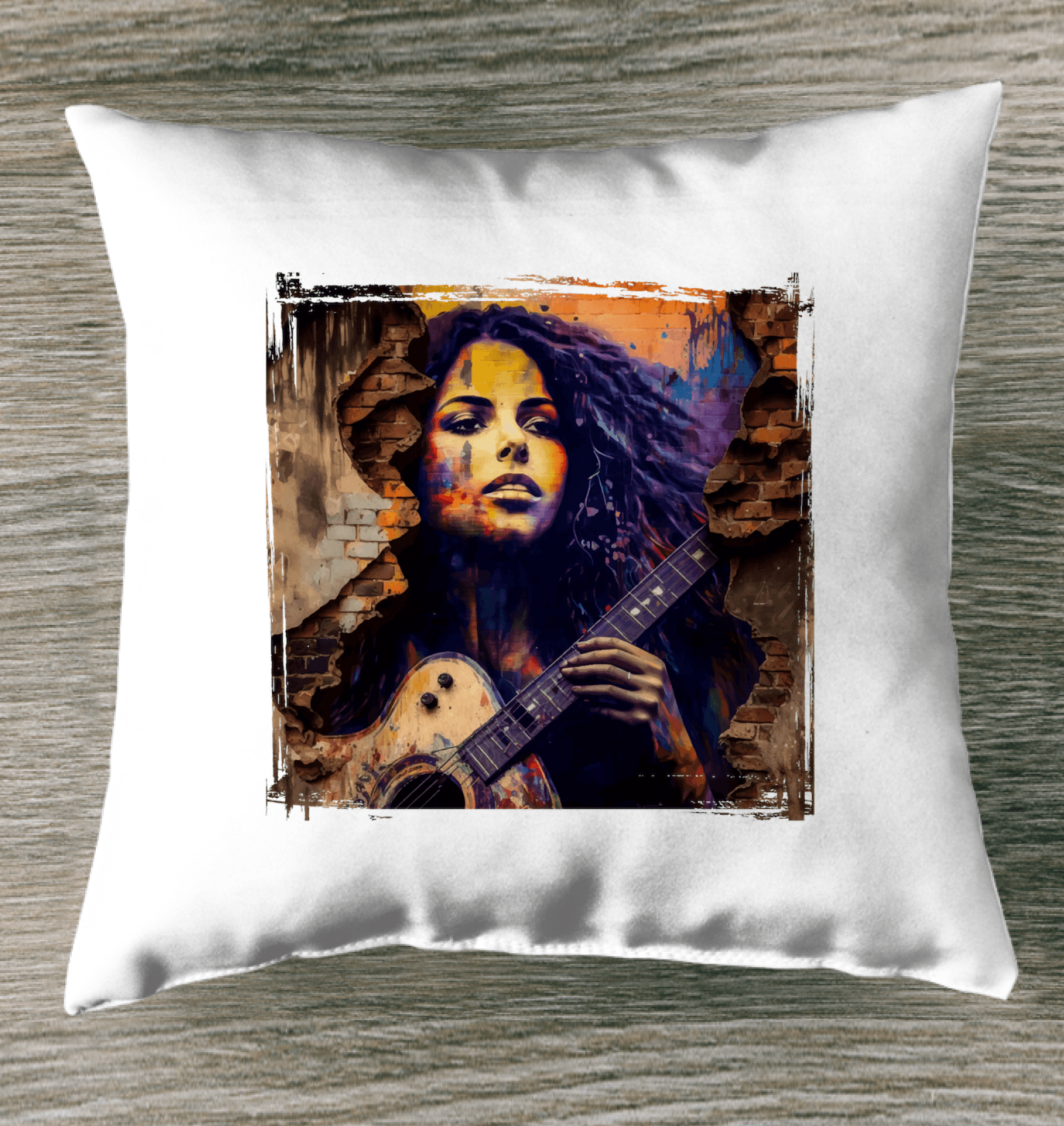 Fingers Dance Guitar Sings Indoor Pillow - Beyond T-shirts