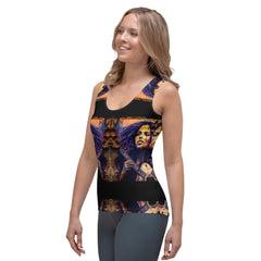 Fingers Dance Guitar Sings Sublimation Cut & Sew Tank Top - Beyond T-shirts