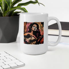 Fingers Dance Guitar Sings White glossy mug - Beyond T-shirts