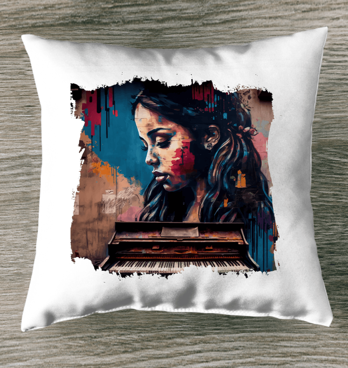 Fingers Dance On Keys Indoor Pillow - Beyond T-shirts