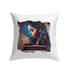 Fingers Dance On Keys Indoor Pillow - Beyond T-shirts