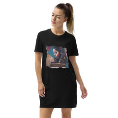 Fingers Dance On Keys Organic Cotton T-shirt Dress - Beyond T-shirts