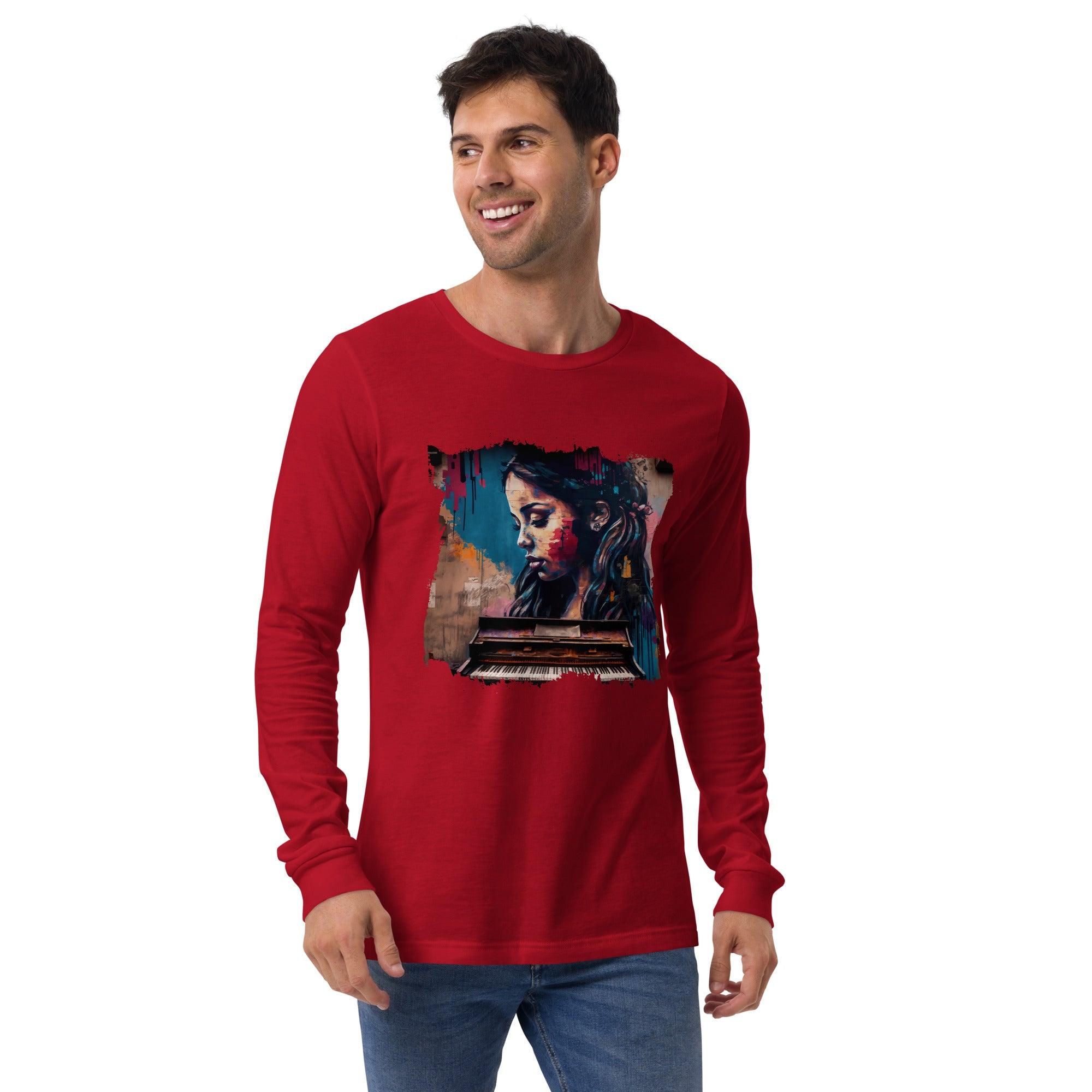 Fingers Dance On Keys Unisex Long Sleeve Tee - Beyond T-shirts