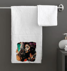 Fingers Dance On Strings Bath Towel - Beyond T-shirts