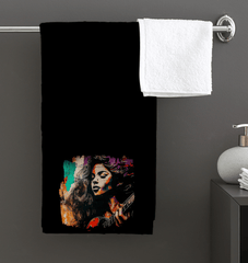 Fingers Dance On Strings Bath Towel - Beyond T-shirts