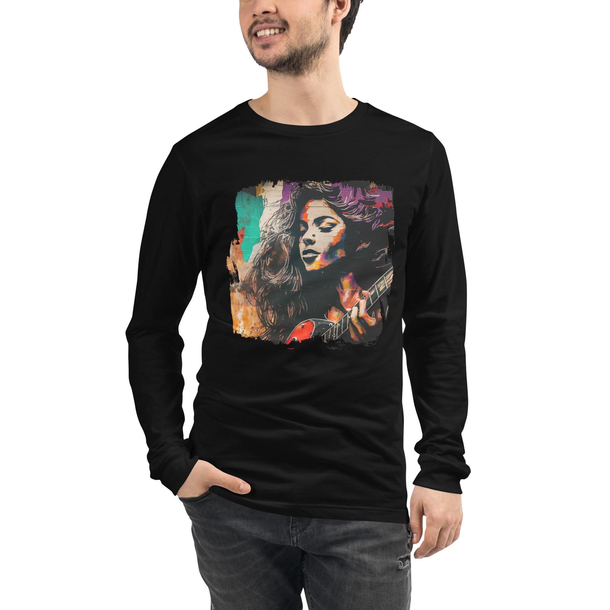 Fingers Dance On Strings Unisex Long Sleeve Tee - Beyond T-shirts