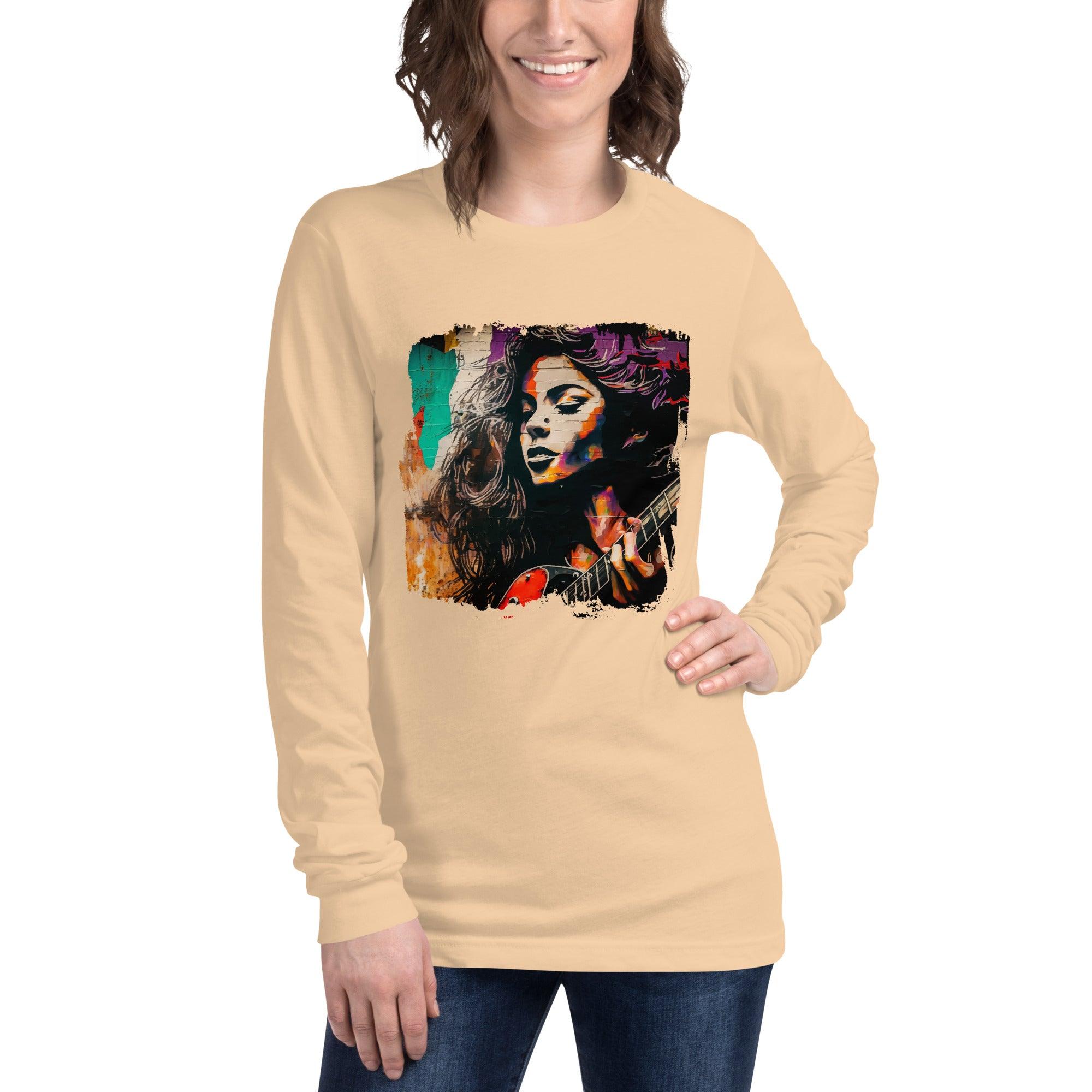 Fingers Dance On Strings Unisex Long Sleeve Tee - Beyond T-shirts