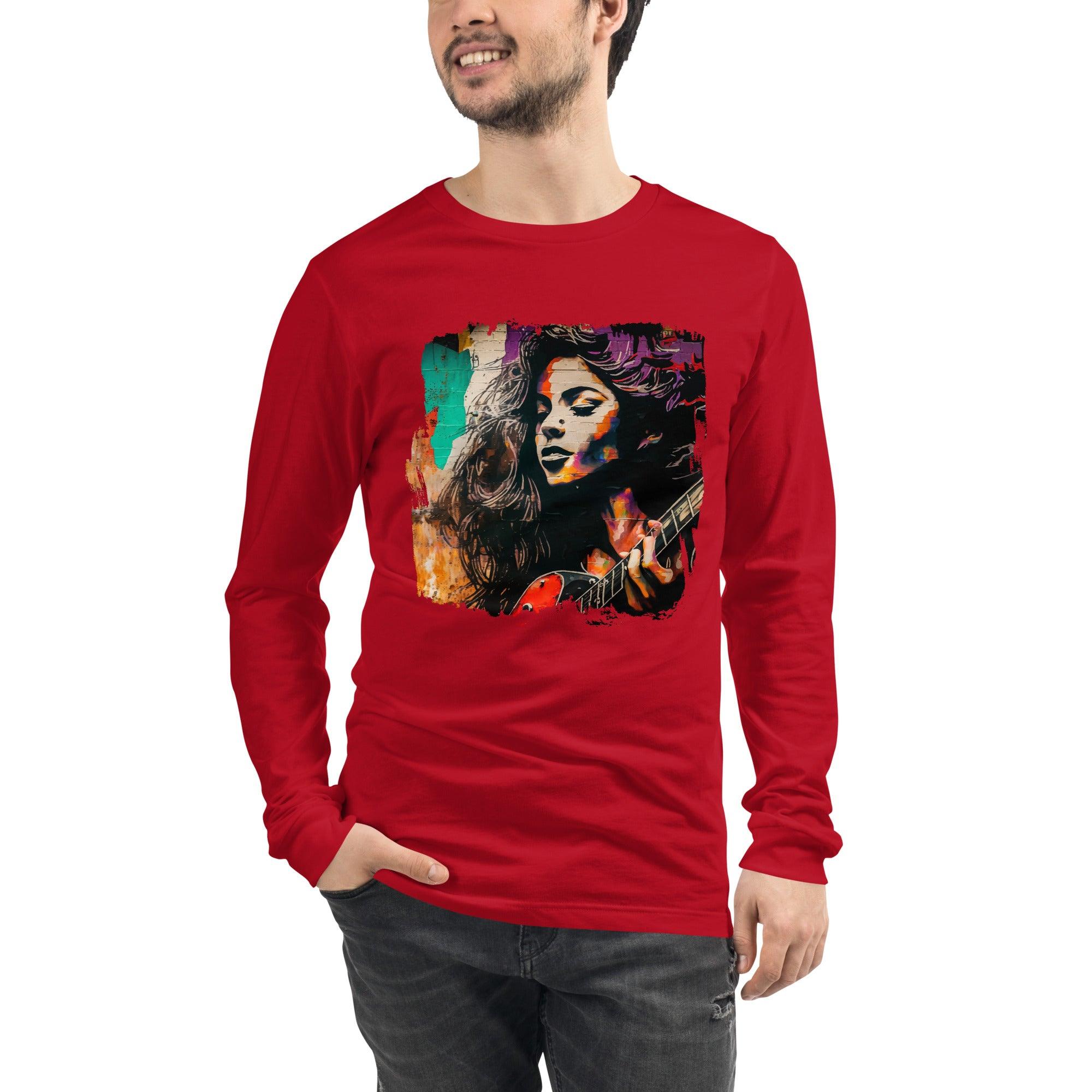 Fingers Dance On Strings Unisex Long Sleeve Tee - Beyond T-shirts