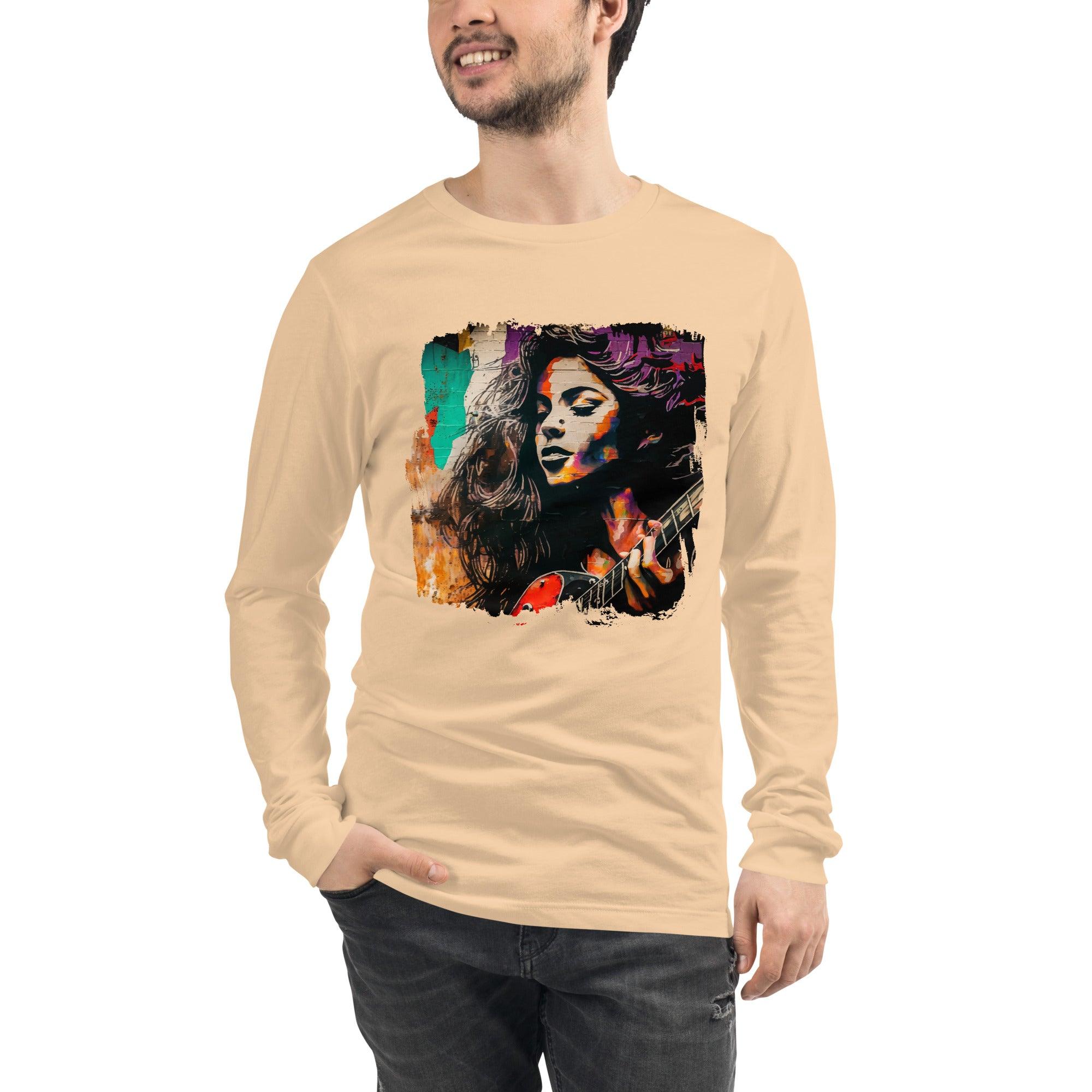 Fingers Dance On Strings Unisex Long Sleeve Tee - Beyond T-shirts