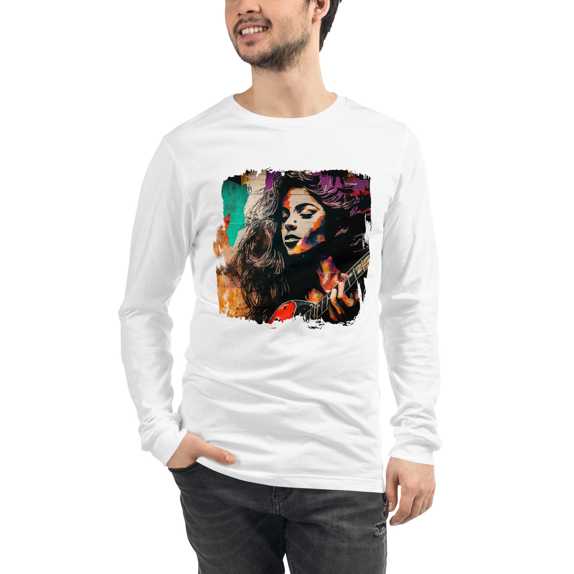 Fingers Dance On Strings Unisex Long Sleeve Tee - Beyond T-shirts