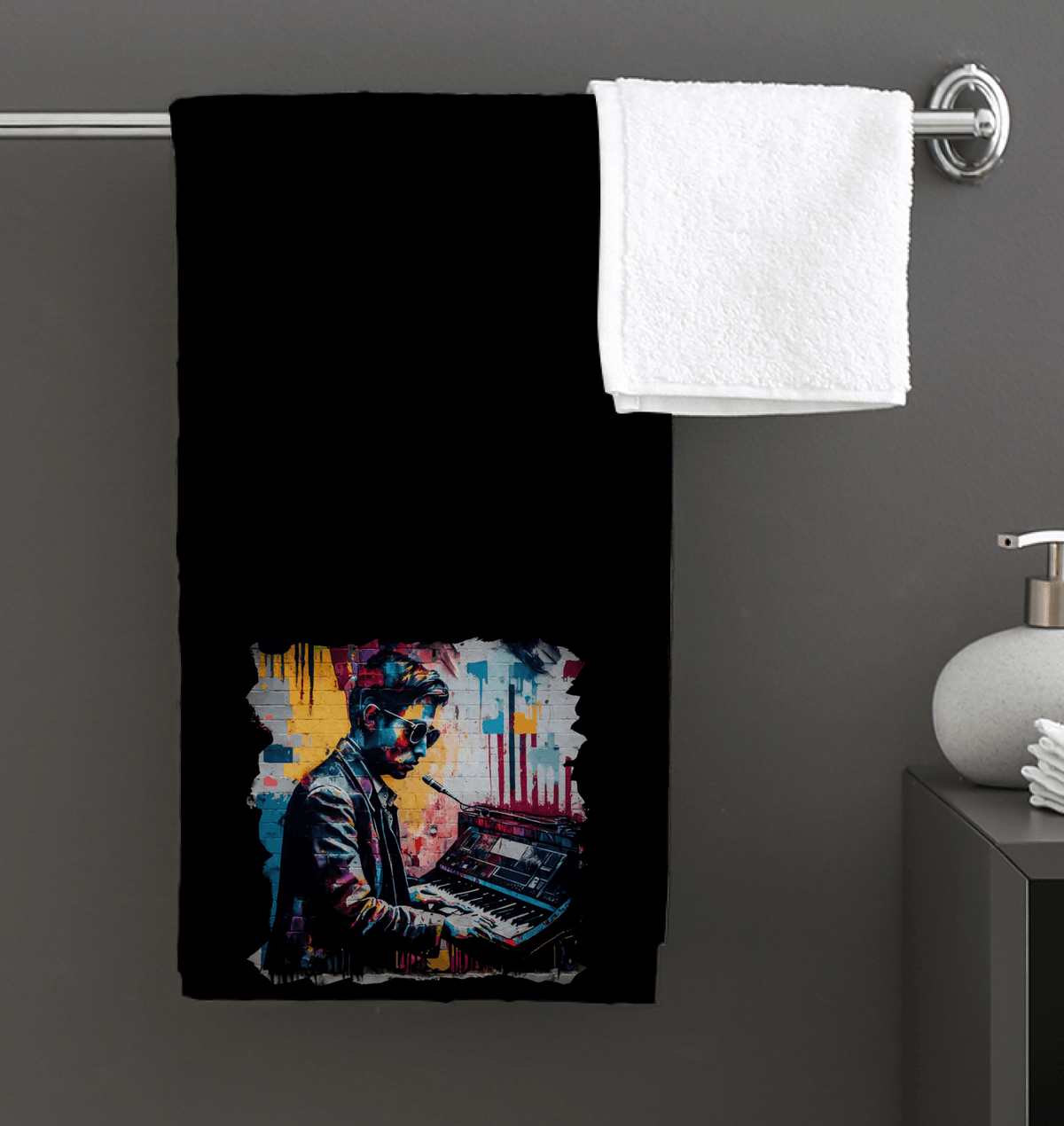 Fingers On Fire Bath Towel - Beyond T-shirts