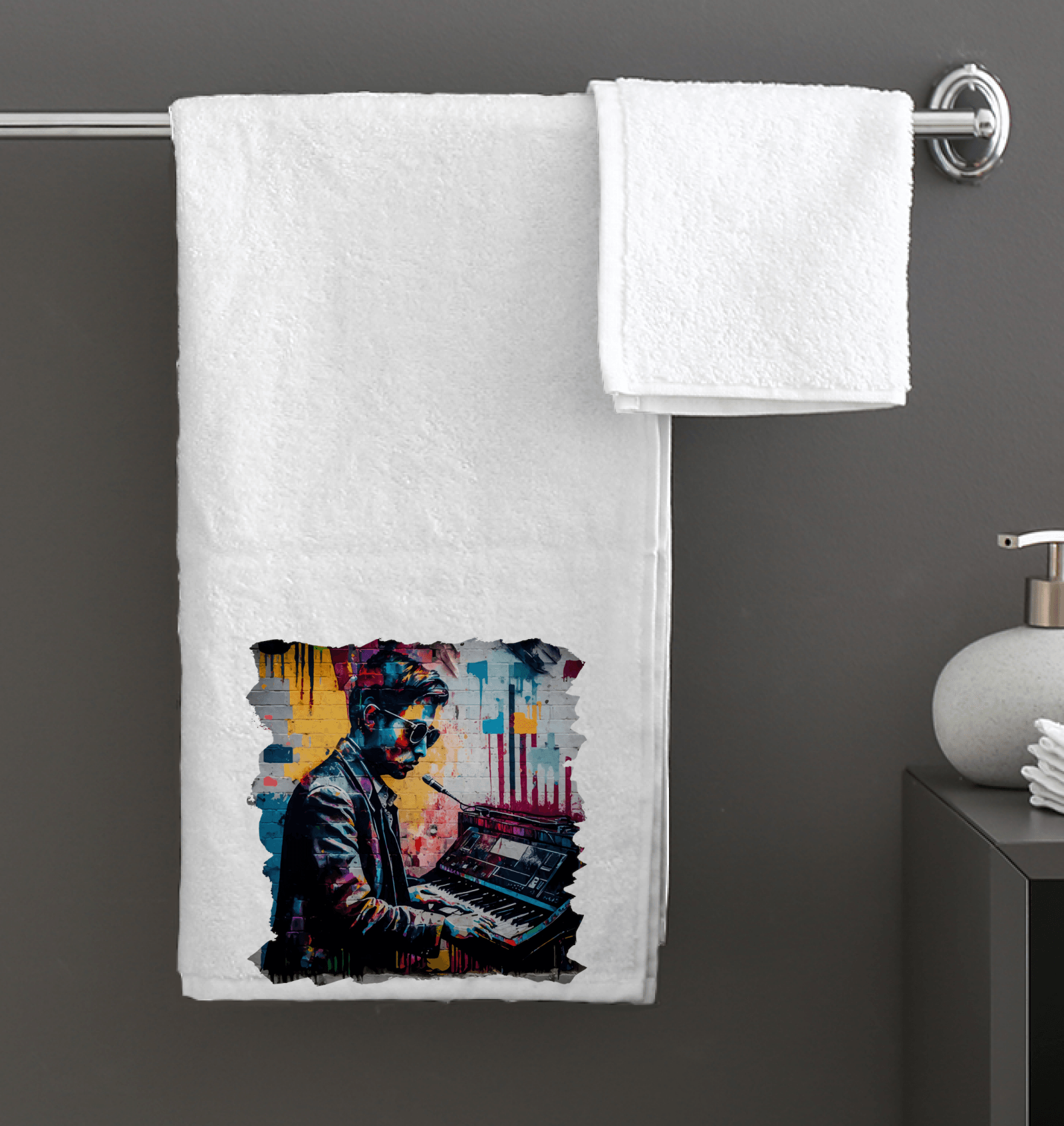 Fingers On Fire Bath Towel - Beyond T-shirts