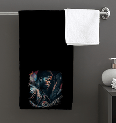 Fingers On Fire, Strings Ablaze Bath Towel - Beyond T-shirts