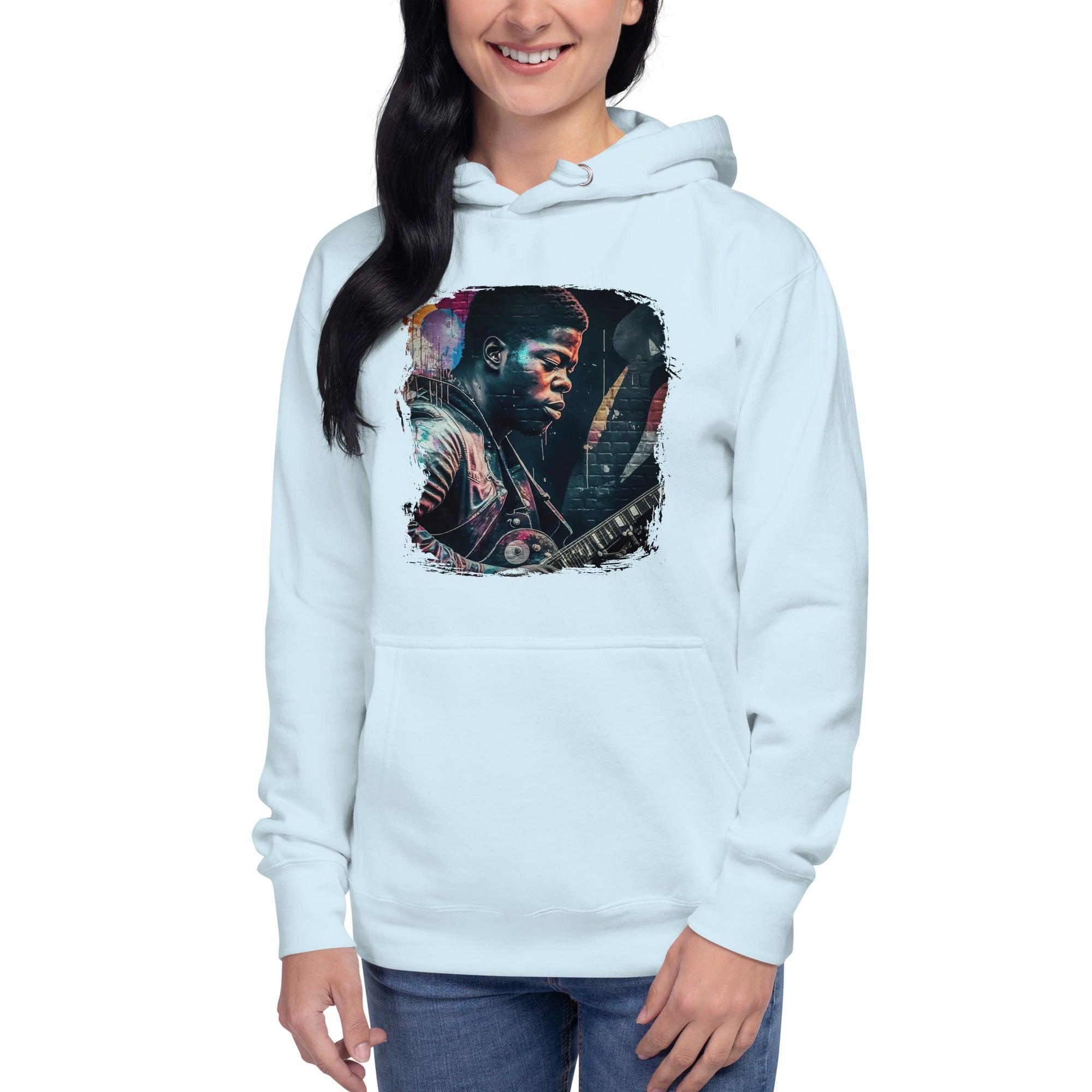 Fingers On Fire, Strings Ablaze Unisex Hoodie - Beyond T-shirts