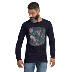 Fingers On Fire, Strings Ablaze Unisex Long Sleeve Tee - Beyond T-shirts