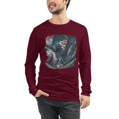 Fingers On Fire, Strings Ablaze Unisex Long Sleeve Tee - Beyond T-shirts