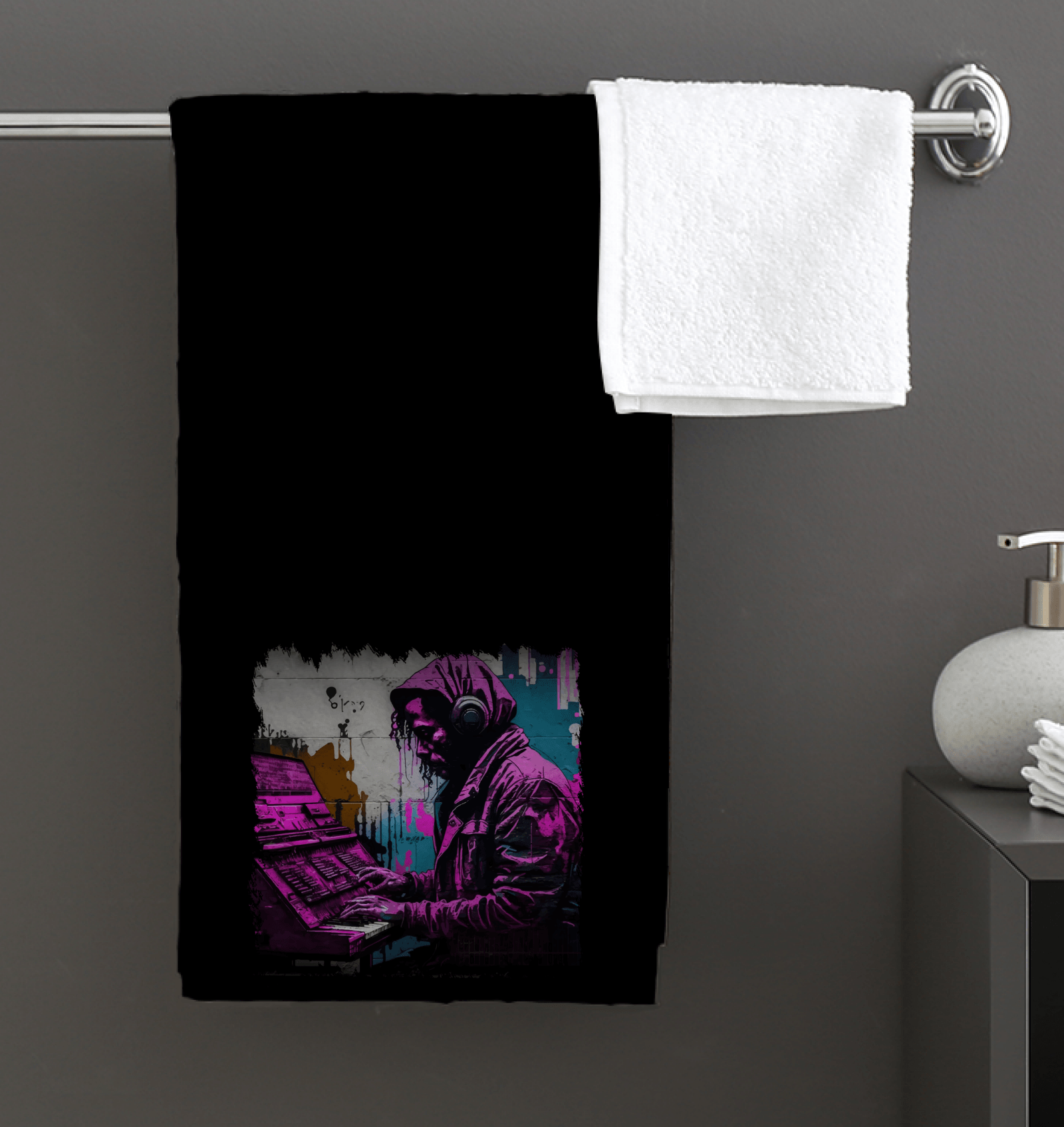 Fingers On The Keys Bath Towel - Beyond T-shirts