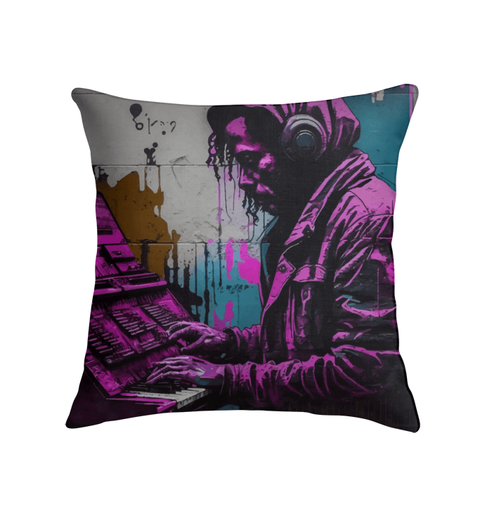 Fingers On The Keys Indoor Pillow - Beyond T-shirts