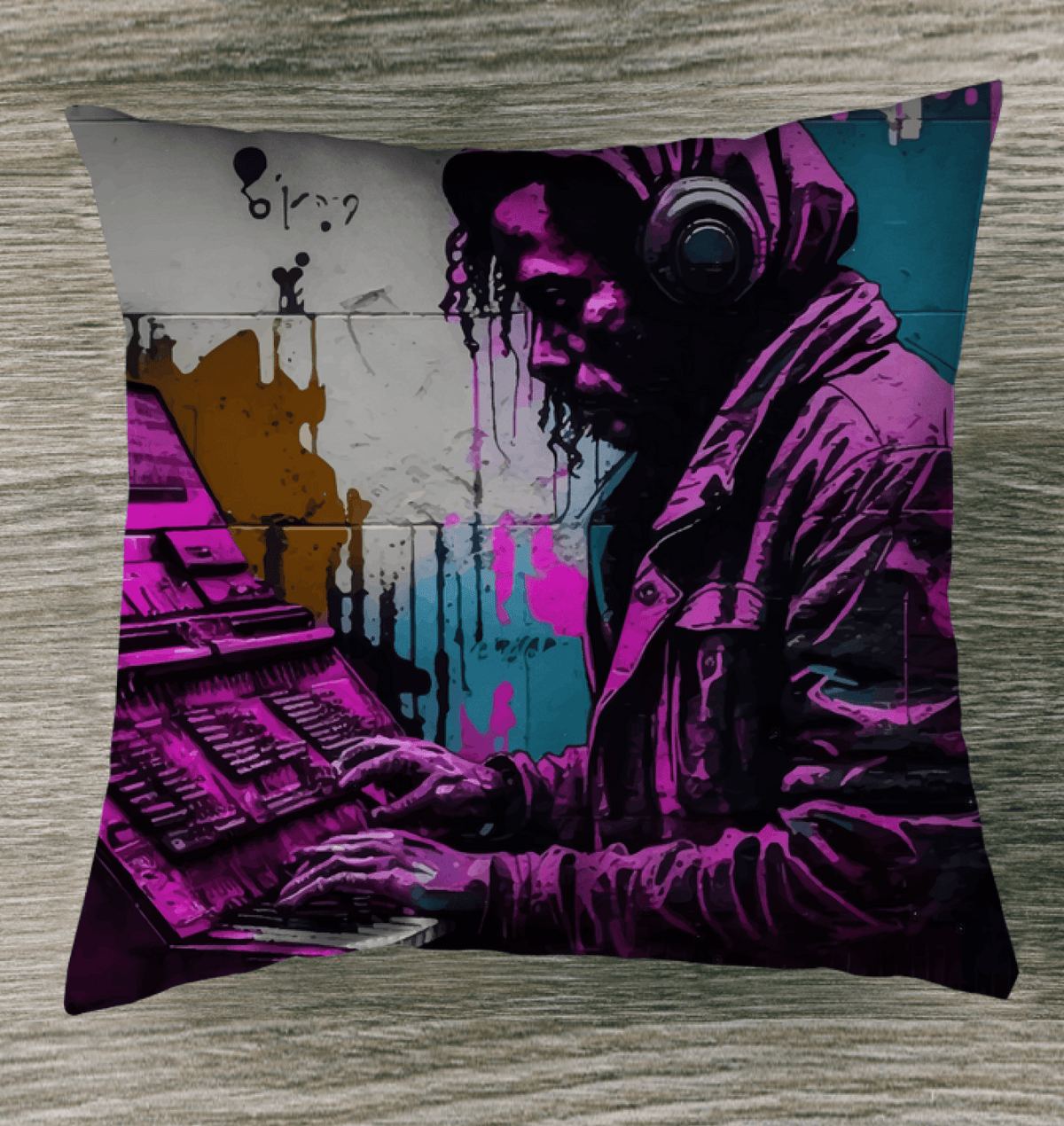 Fingers On The Keys Indoor Pillow - Beyond T-shirts