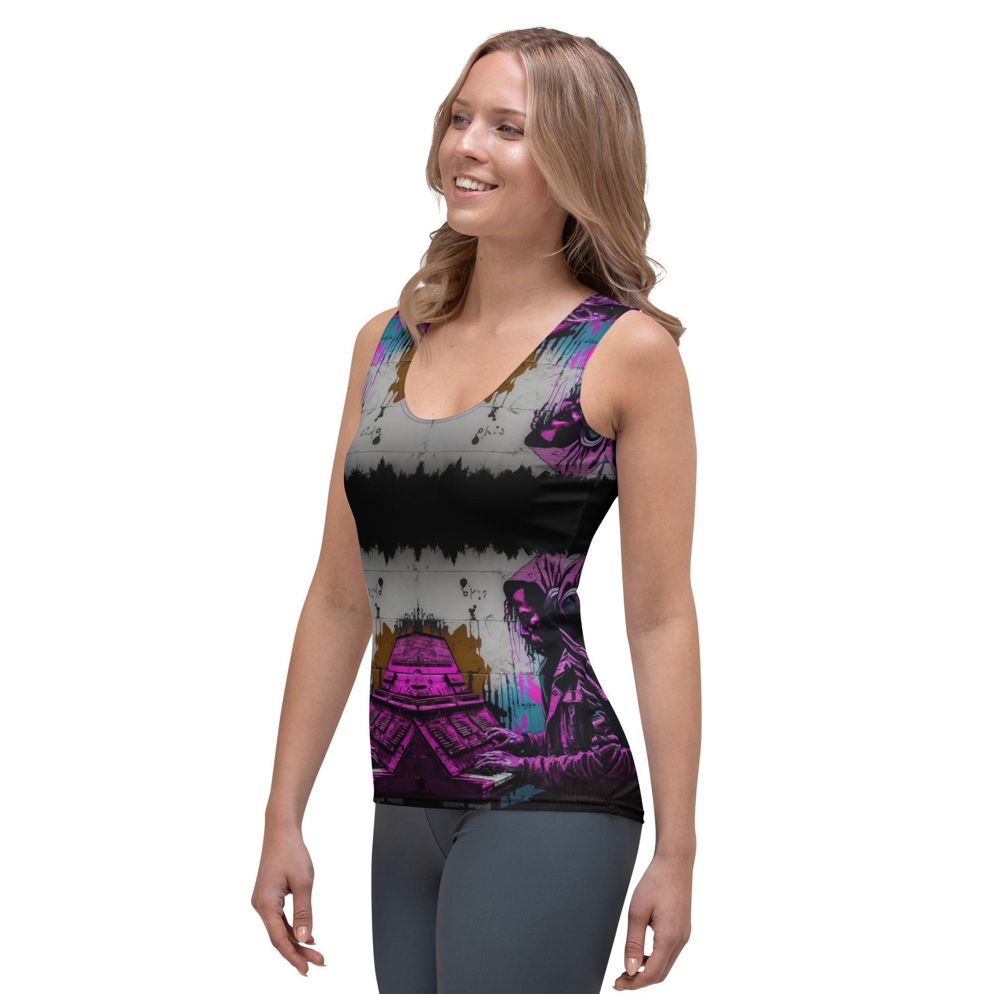Fingers On The Keys Sublimation Cut & Sew Tank Top - Beyond T-shirts