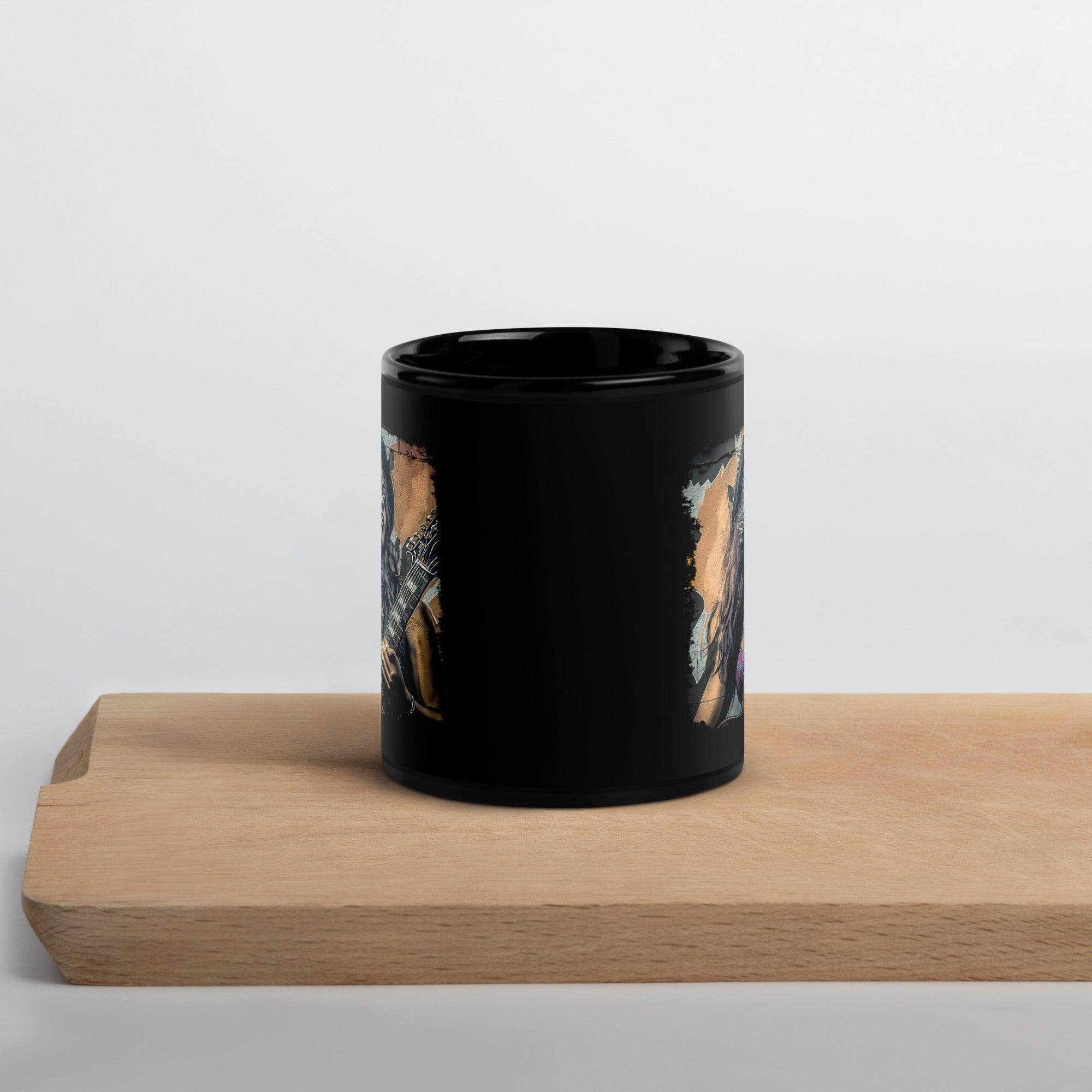 Fingers Paint With Sound Black Glossy Mug - Beyond T-shirts