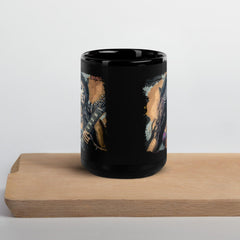 Fingers Paint With Sound Black Glossy Mug - Beyond T-shirts