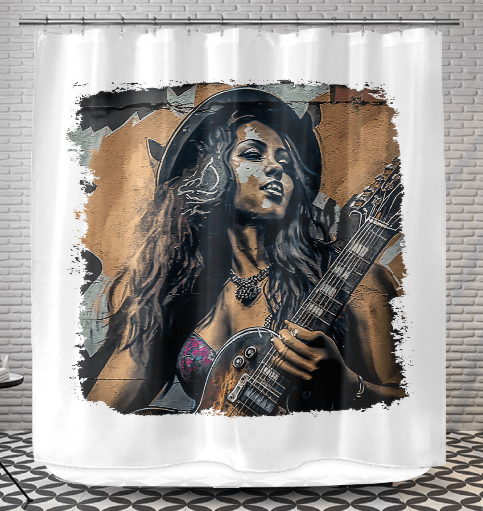 Fingers Paint With Sound Shower Curtain - Beyond T-shirts