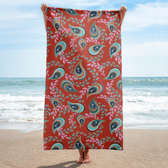 Floral Paisley Bath Towel - Beyond T-shirts