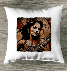 Flowing Passion Roaring Guitar Indoor Pillow - Beyond T-shirts