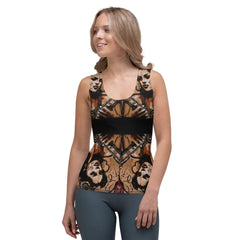 Flowing Passion, Roaring Guitar Sublimation Cut & Sew Tank Top - Beyond T-shirts